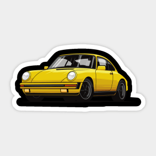 Retro Oldtimer Sunset 911 Urmodell 964 Car Sticker